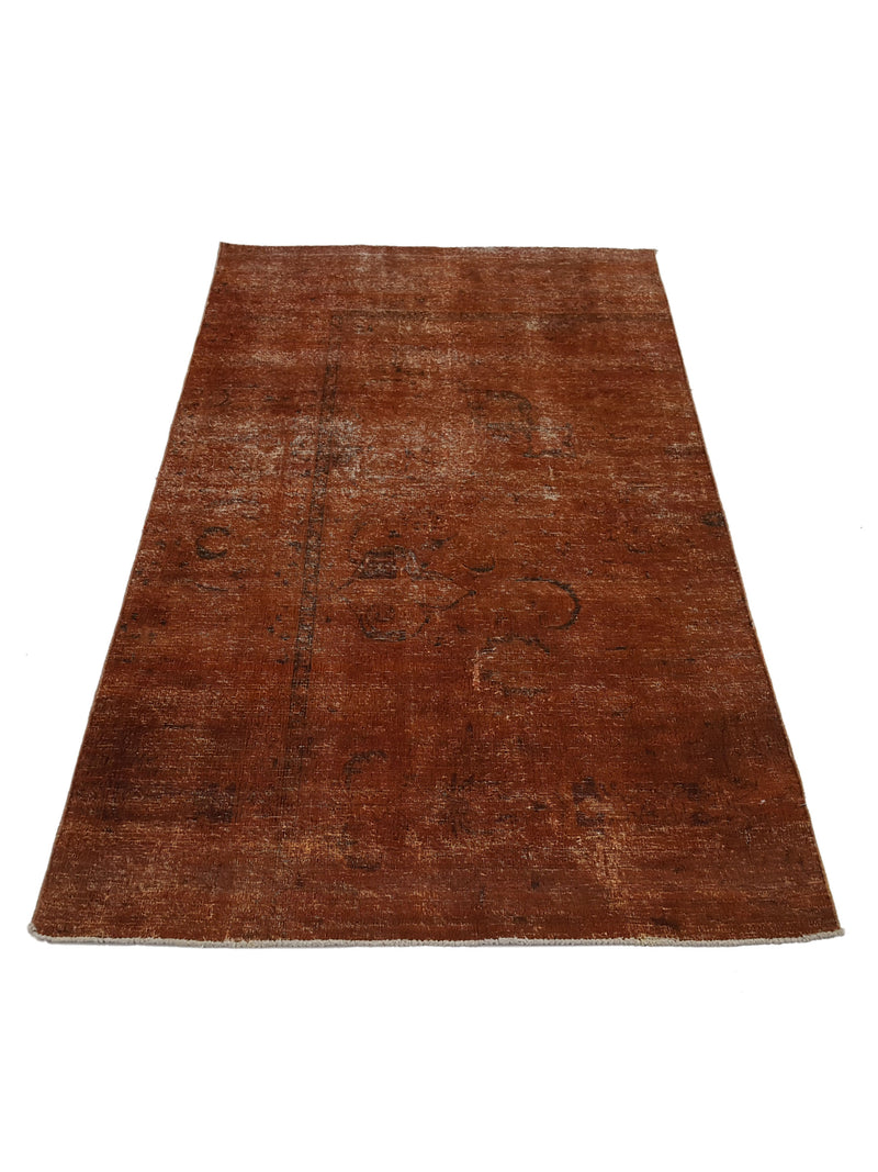 Pacific Overdyed 40989 Orange Orange Transitional Hand Knotted Rug