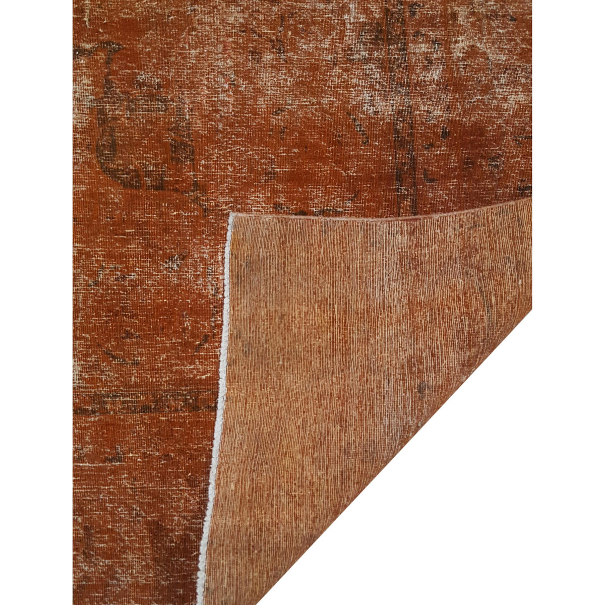 Pacific Overdyed 40989 Orange Orange Transitional Hand Knotted Rug