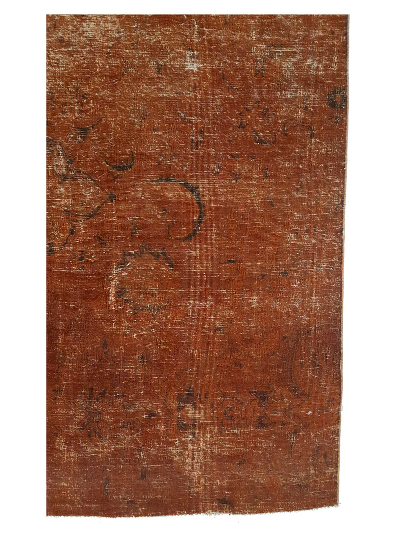 Pacific Overdyed 40989 Orange Orange Transitional Hand Knotted Rug