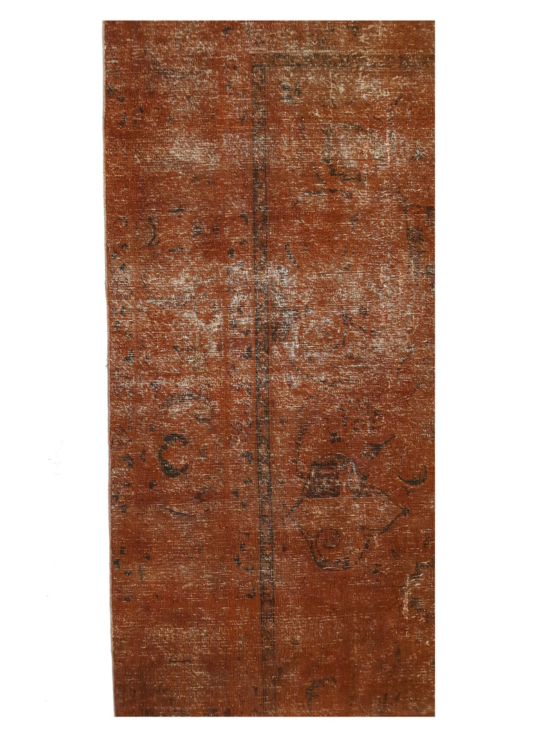 Pacific Overdyed 40989 Orange Orange Transitional Hand Knotted Rug