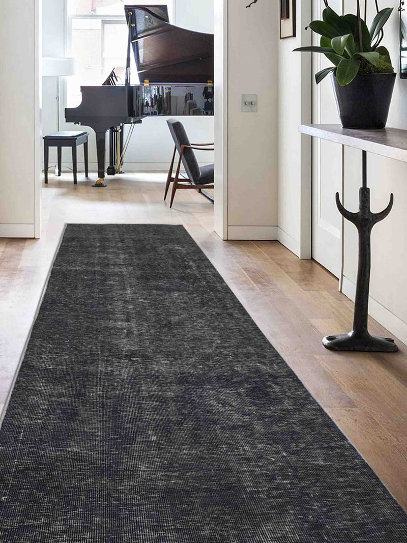 Pacific Vintage 40996 Grey Grey Vintage Hand Knotted Rug