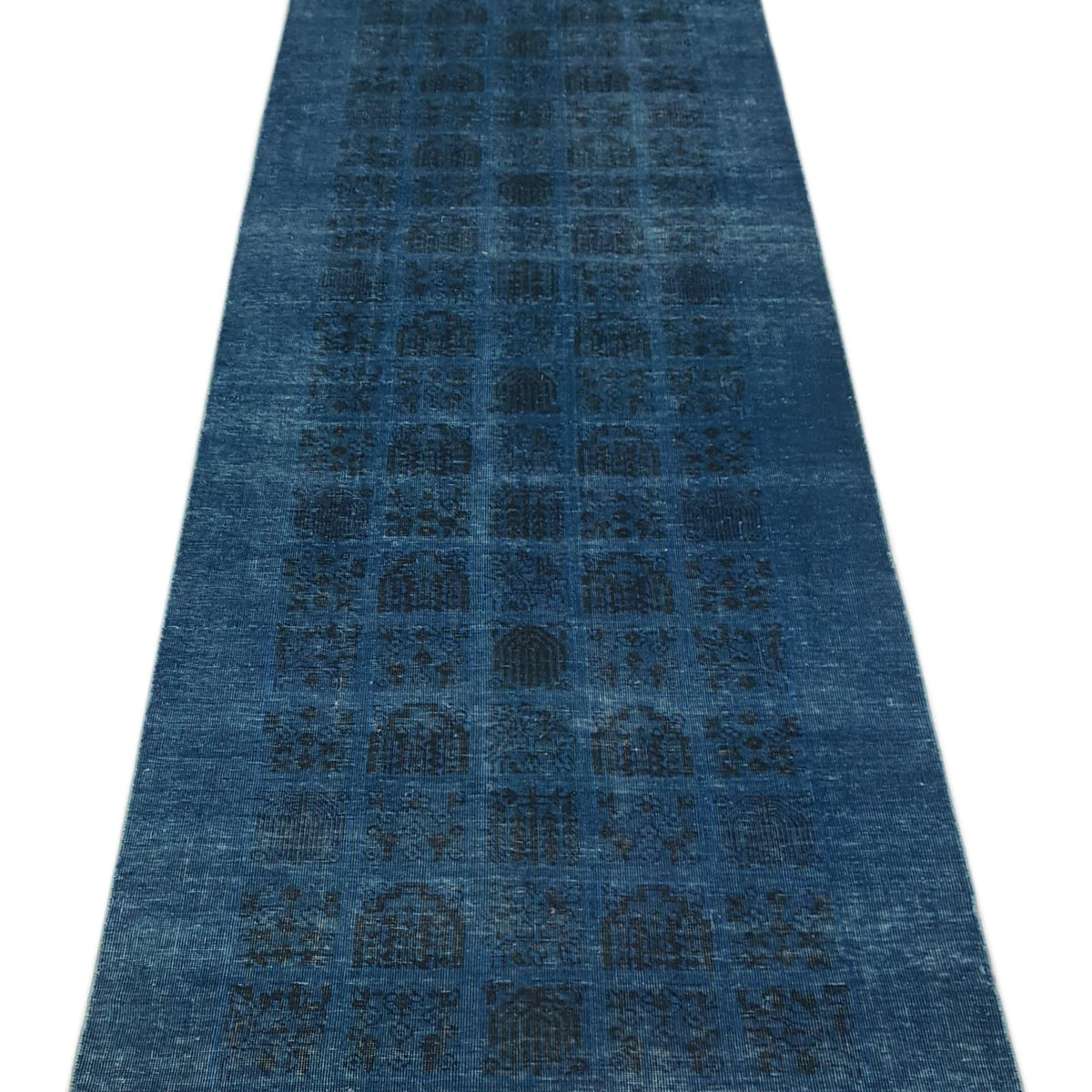 Pacific Vintage 40997 Teal Blue Vintage Hand Knotted Rug