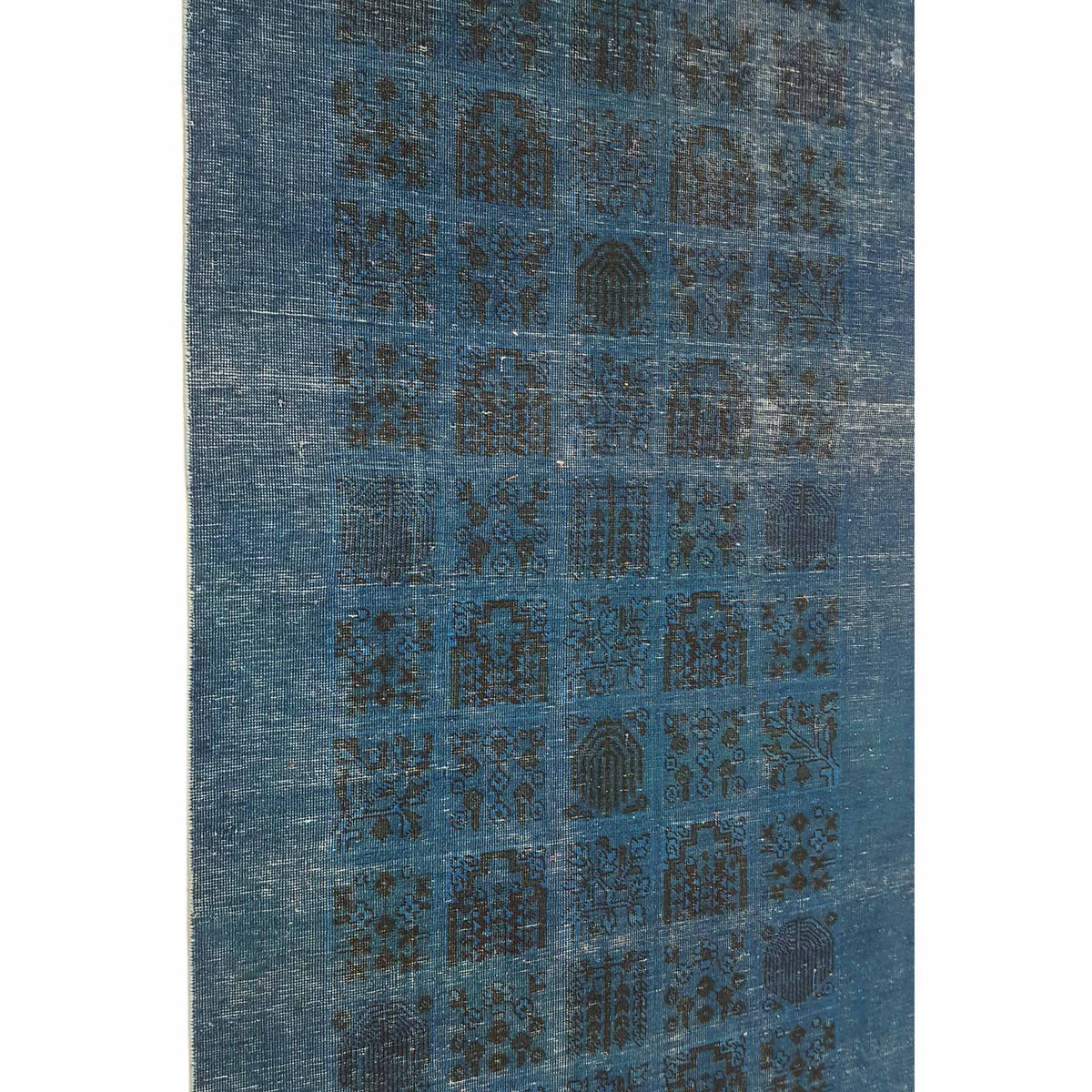 Pacific Vintage 40997 Teal Blue Vintage Hand Knotted Rug