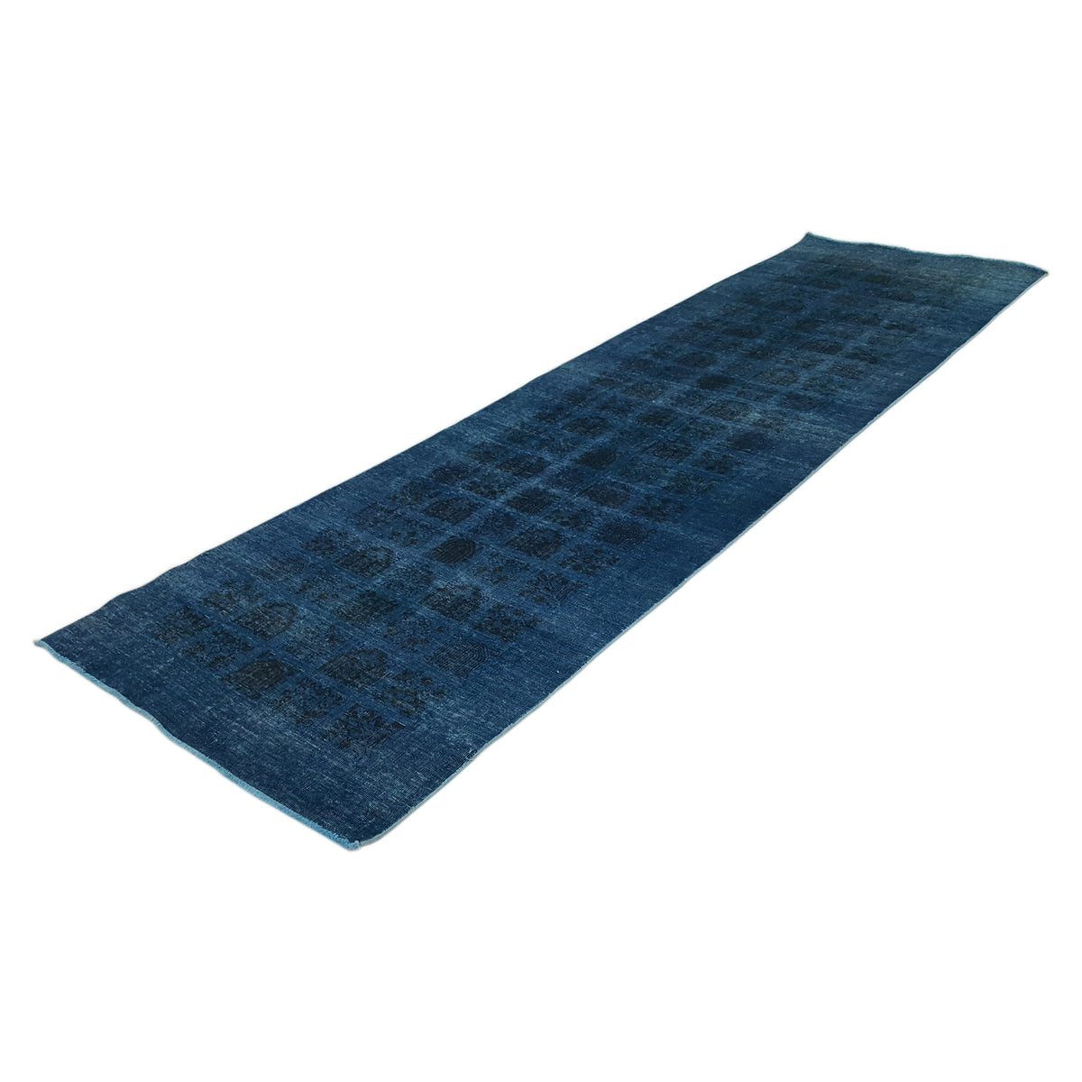 Pacific Vintage 40997 Teal Blue Vintage Hand Knotted Rug