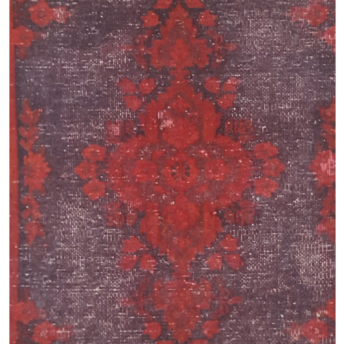 Pacific Vintage 41003 Black Red Vintage Hand Knotted Rug