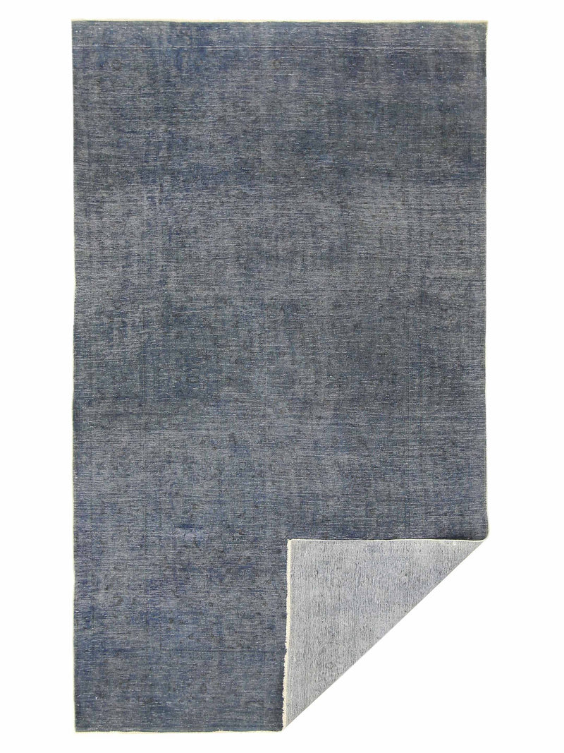 Pacific Overdyed 41005 Blue Blue Transitional Hand Knotted Rug