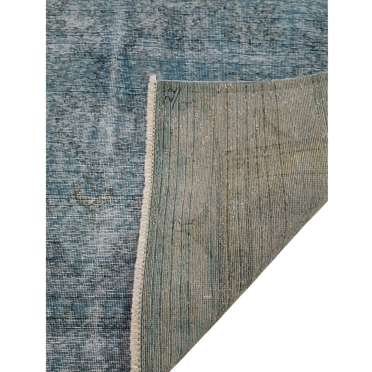 Pacific Overdyed 41011 Green Green Transitional Hand Knotted Rug