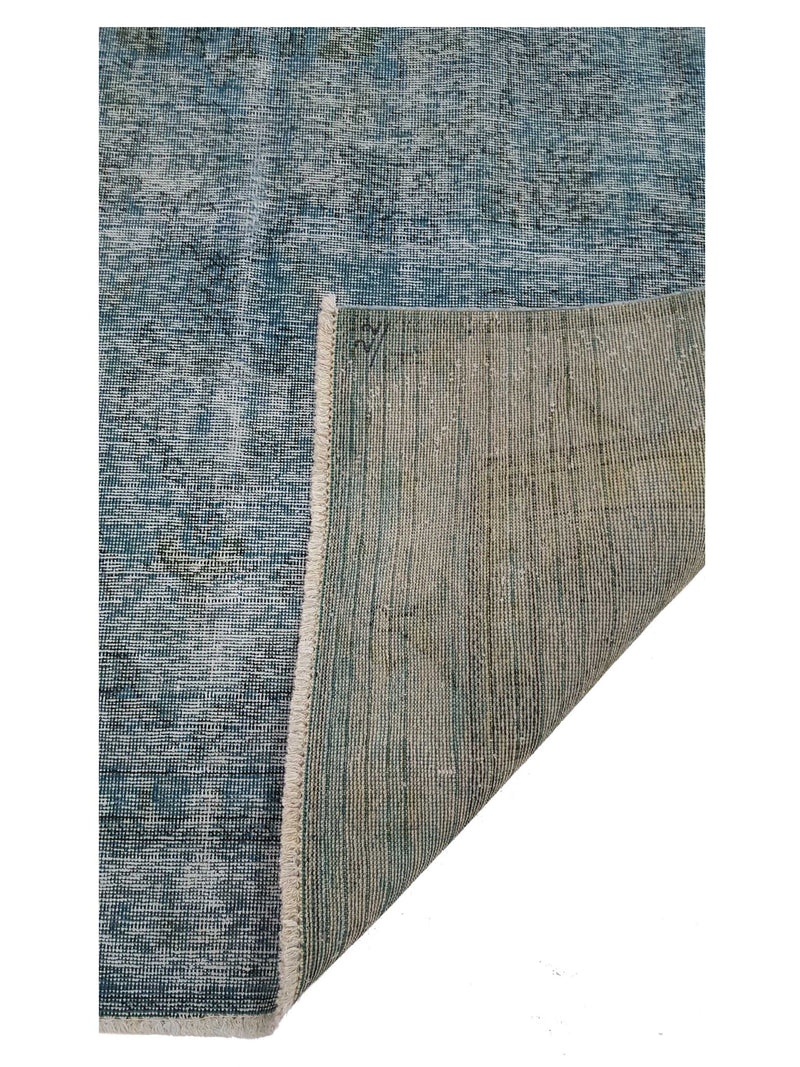 Pacific Overdyed 41011 Green Green Transitional Hand Knotted Rug