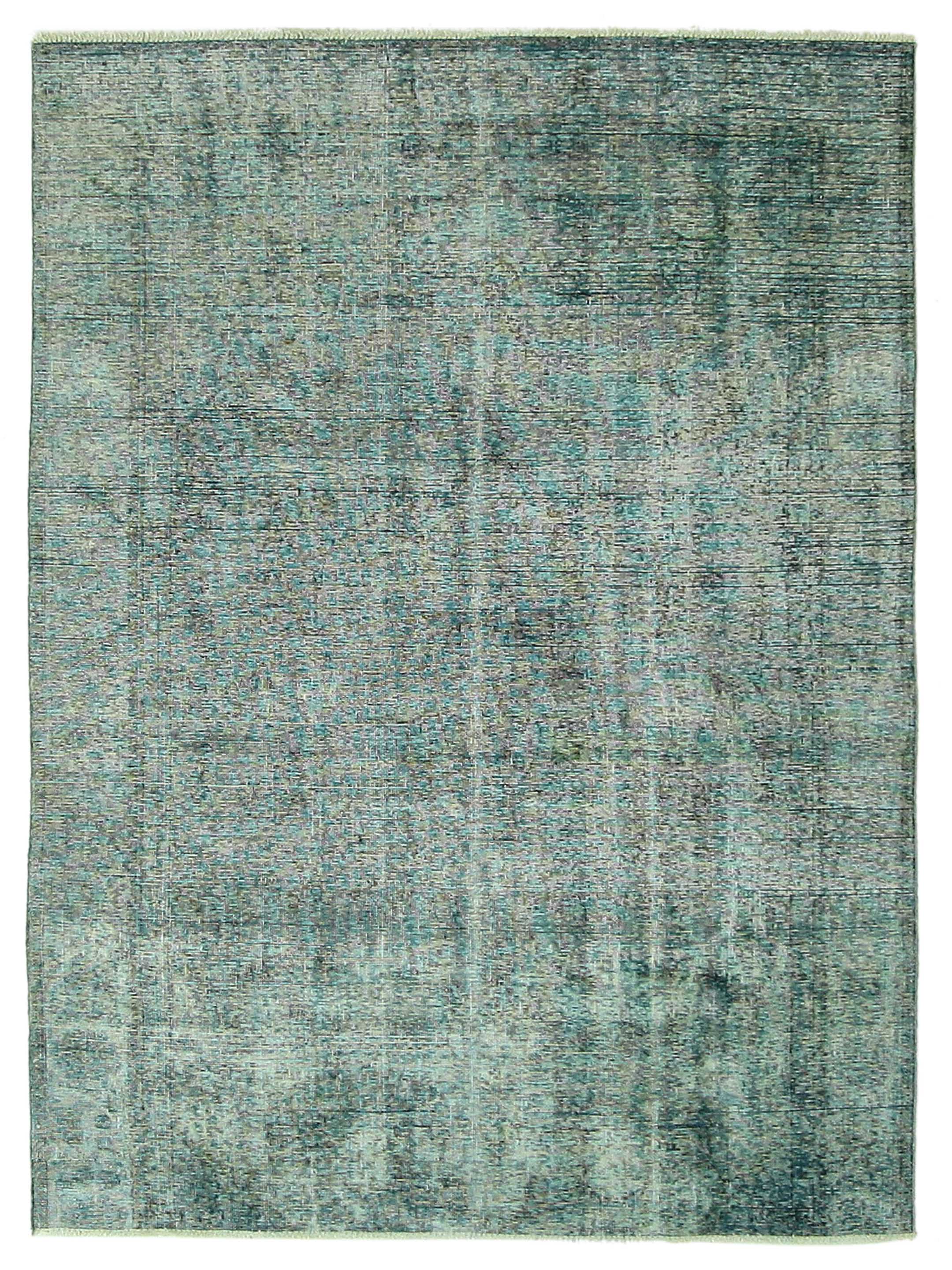 Pacific Overdyed 41011 Green Green Transitional Hand Knotted Rug ...