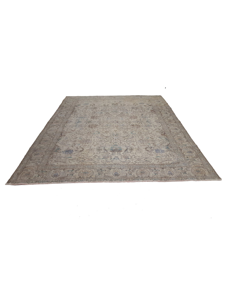 Pacific Vintage 41017 Beige Beige Vintage Hand Knotted Rug