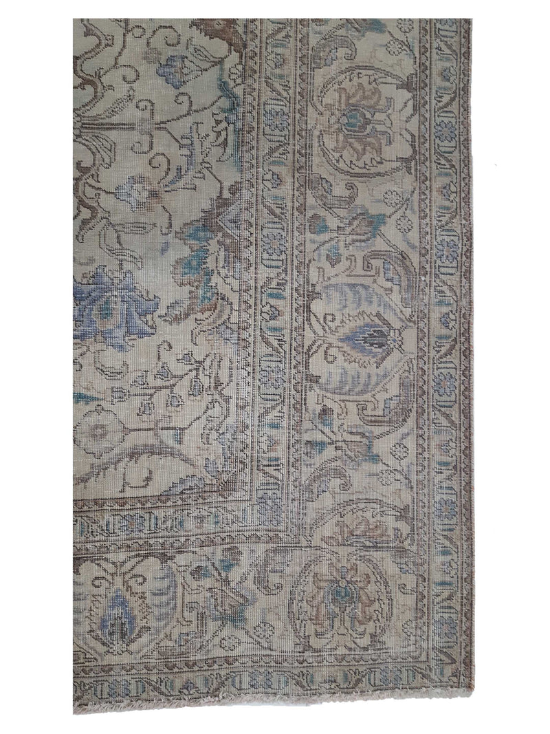Pacific Vintage 41017 Beige Beige Vintage Hand Knotted Rug