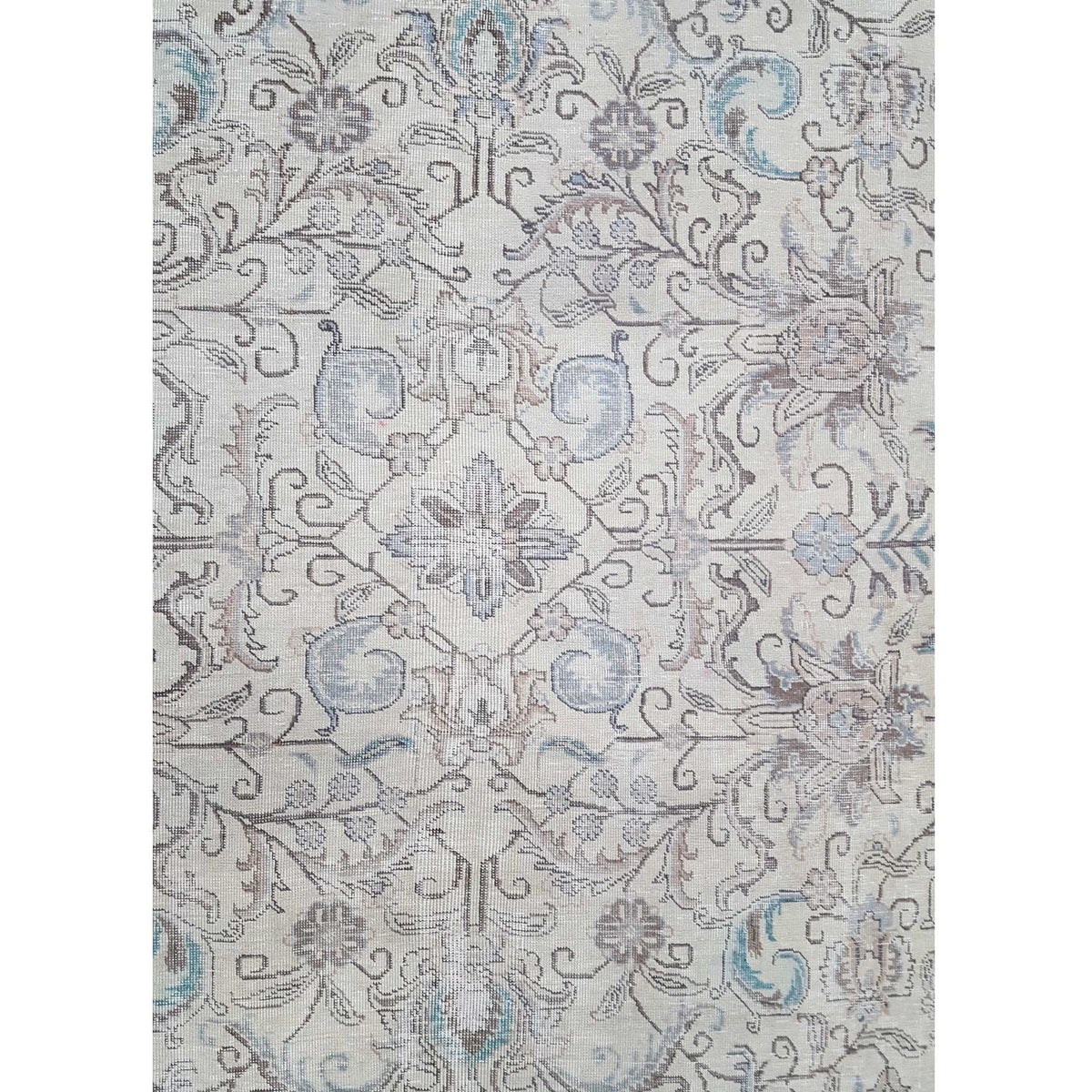 Pacific Vintage 41017 Beige Beige Vintage Hand Knotted Rug