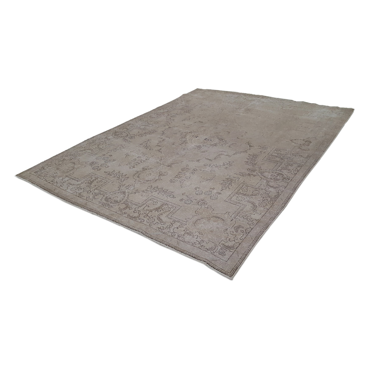 Pacific Vintage 41020 Ivory Ivory Vintage Hand Knotted Rug