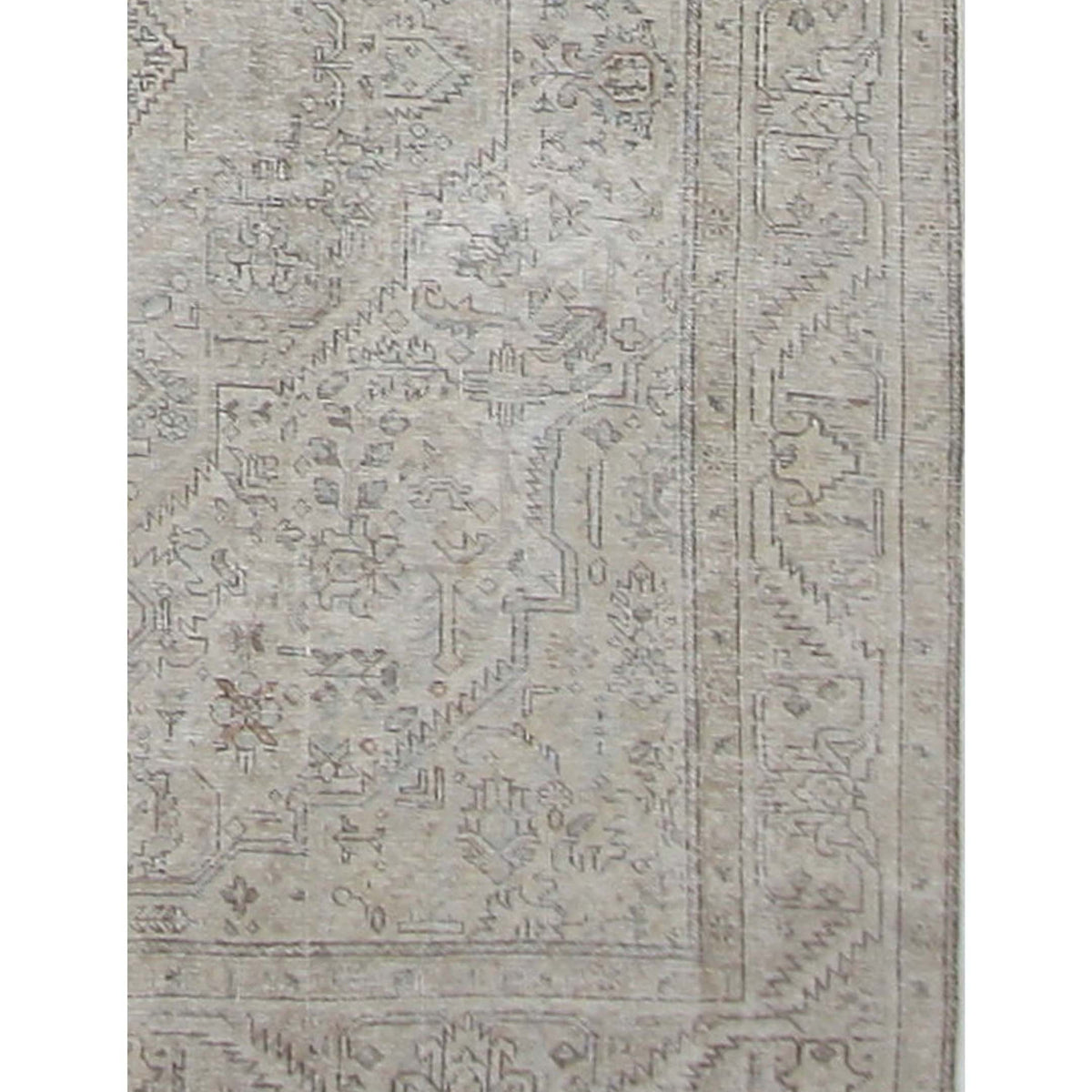 Pacific Vintage 41028 Beige Beige Vintage Hand Knotted Rug
