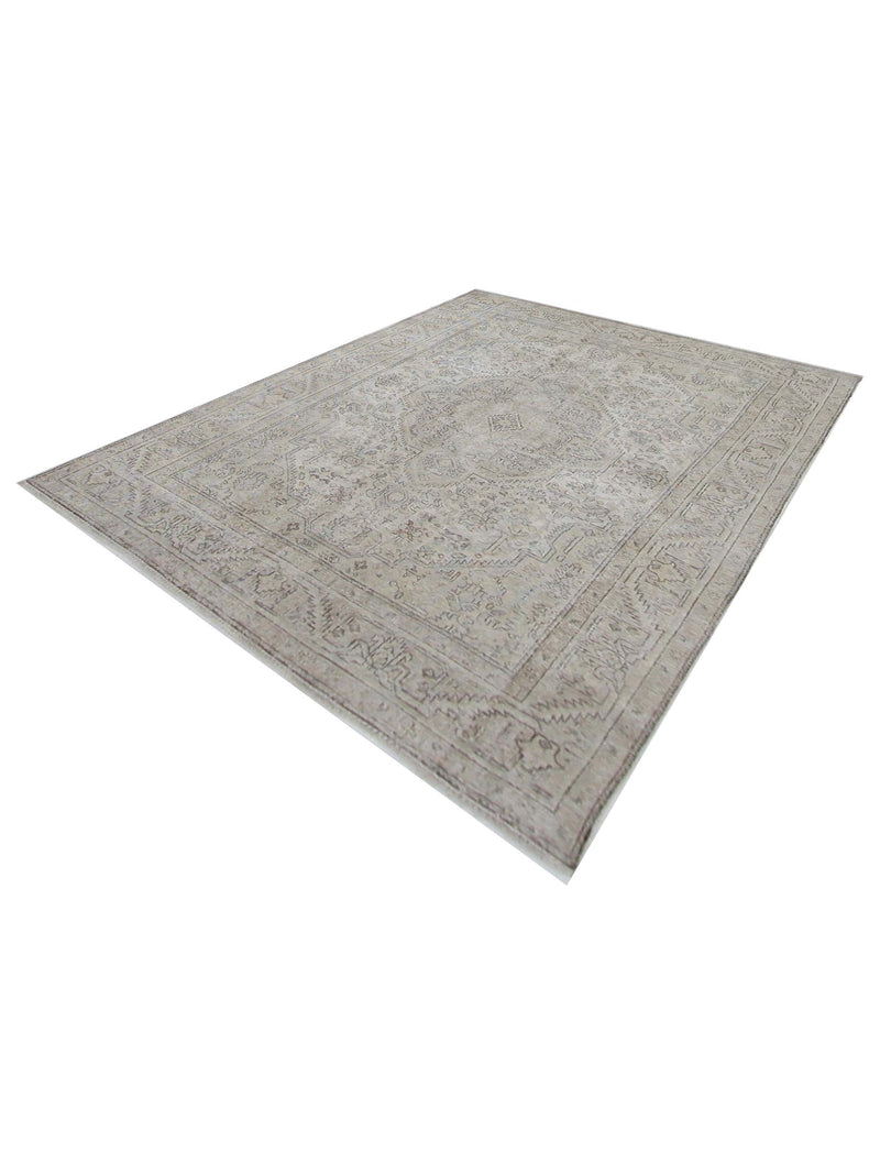Pacific Vintage 41028 Beige Beige Vintage Hand Knotted Rug