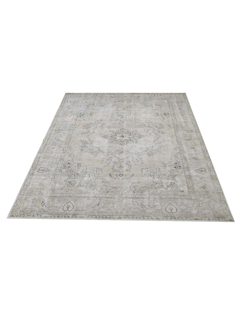 Pacific Vintage 41029 Beige Beige Vintage Hand Knotted Rug