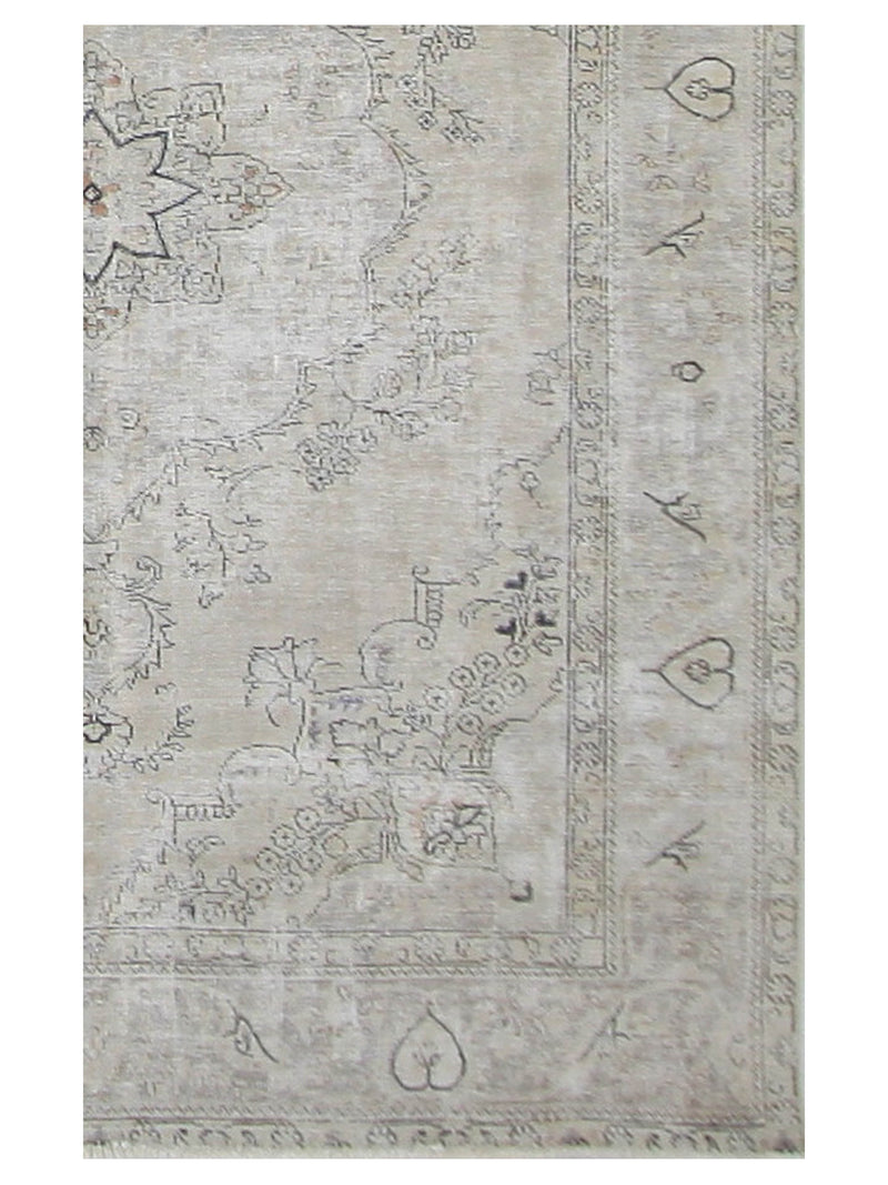 Pacific Vintage 41029 Beige Beige Vintage Hand Knotted Rug