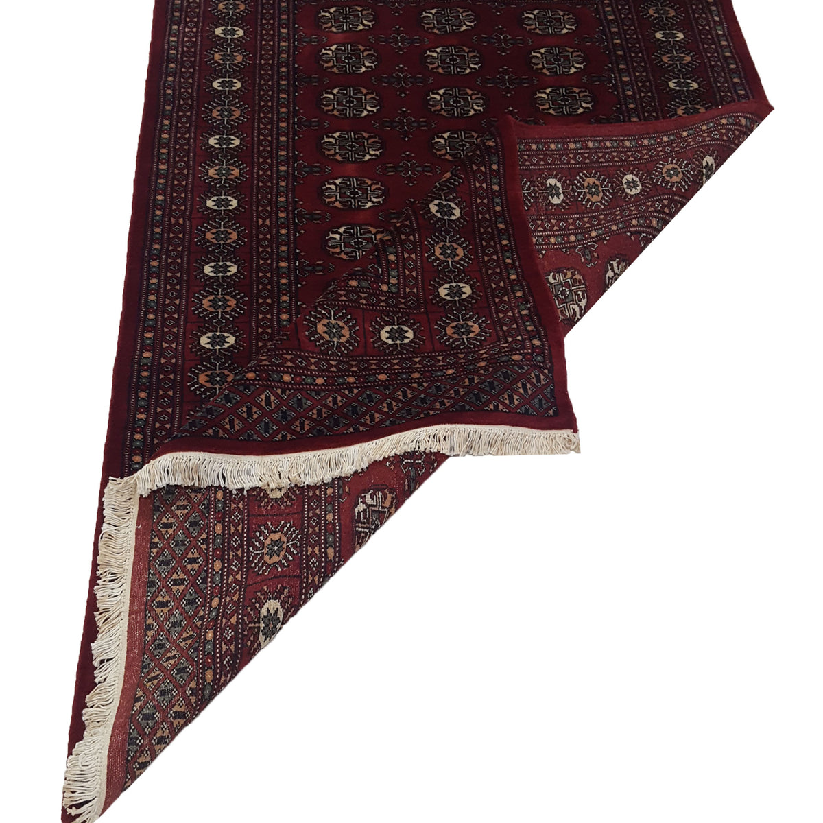 Pacific Bokhara 41054 Red Red Traditional Hand Knotted Rug