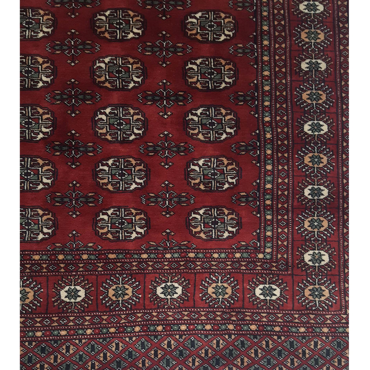 Pacific Bokhara 41054 Red Red Traditional Hand Knotted Rug