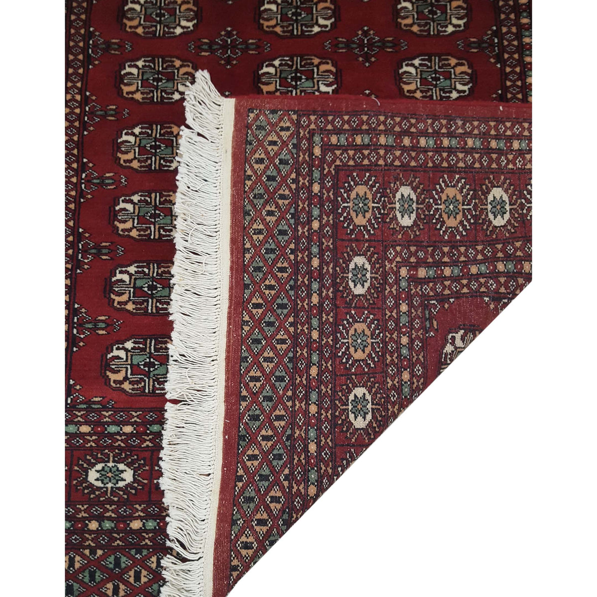 Pacific Bokhara 41056 Red Red Traditional Hand Knotted Rug