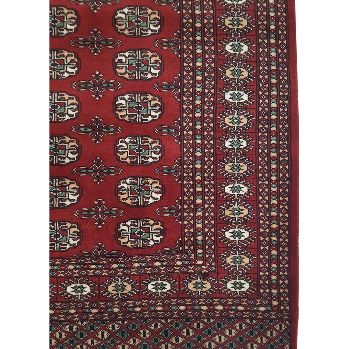 Pacific Bokhara 41056 Red Red Traditional Hand Knotted Rug