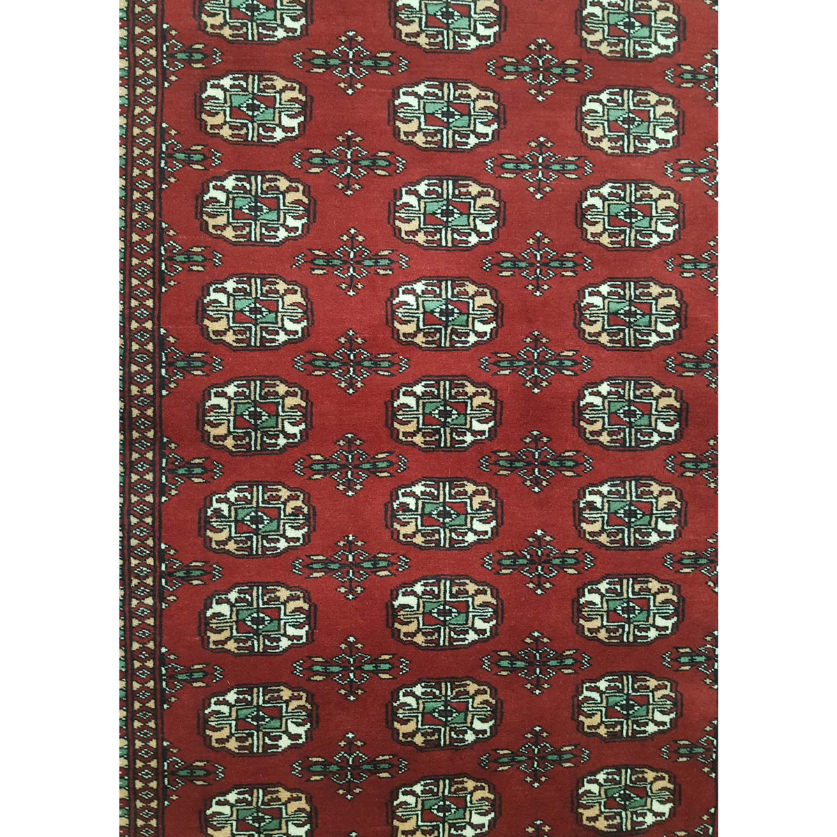 Pacific Bokhara 41056 Red Red Traditional Hand Knotted Rug