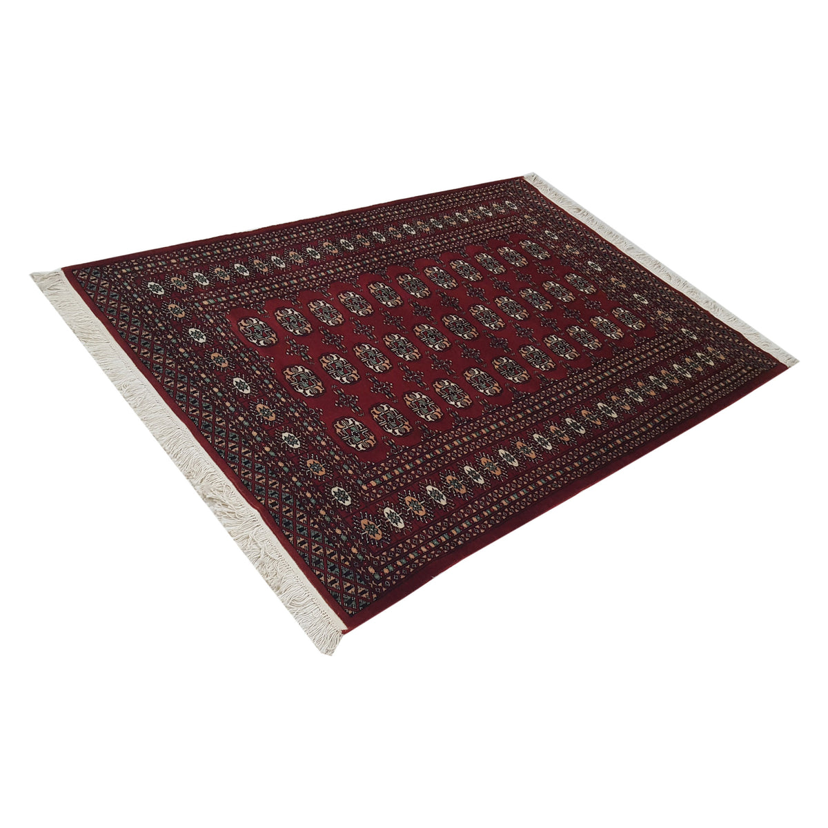 Pacific Bokhara 41056 Red Red Traditional Hand Knotted Rug