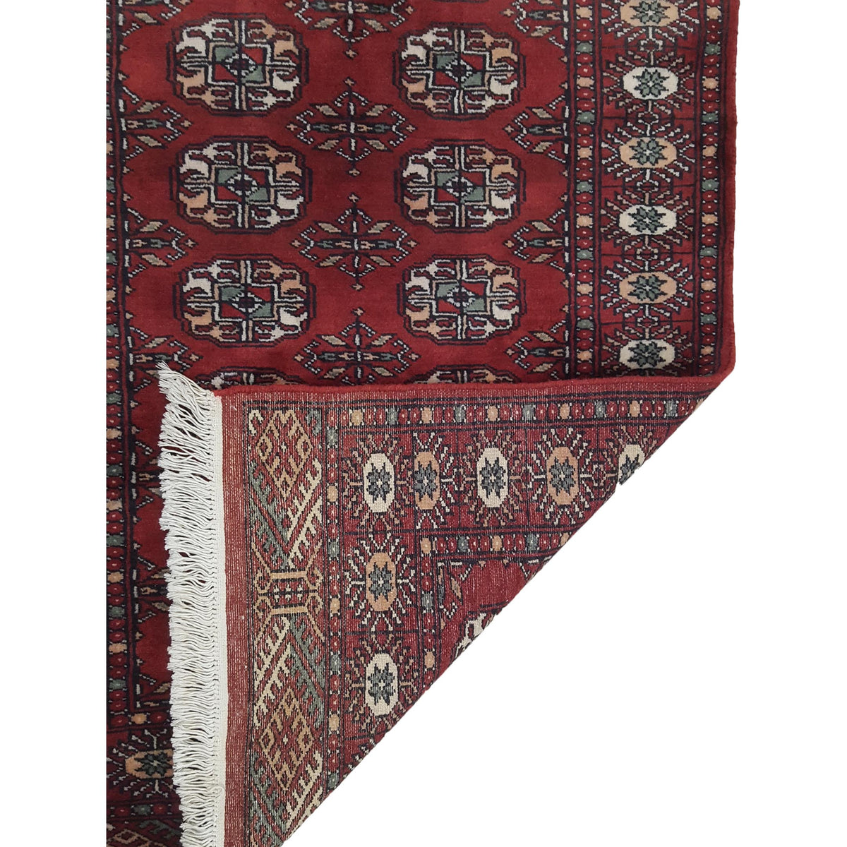 Pacific Bokhara 41064 Red Red Traditional Hand Knotted Rug