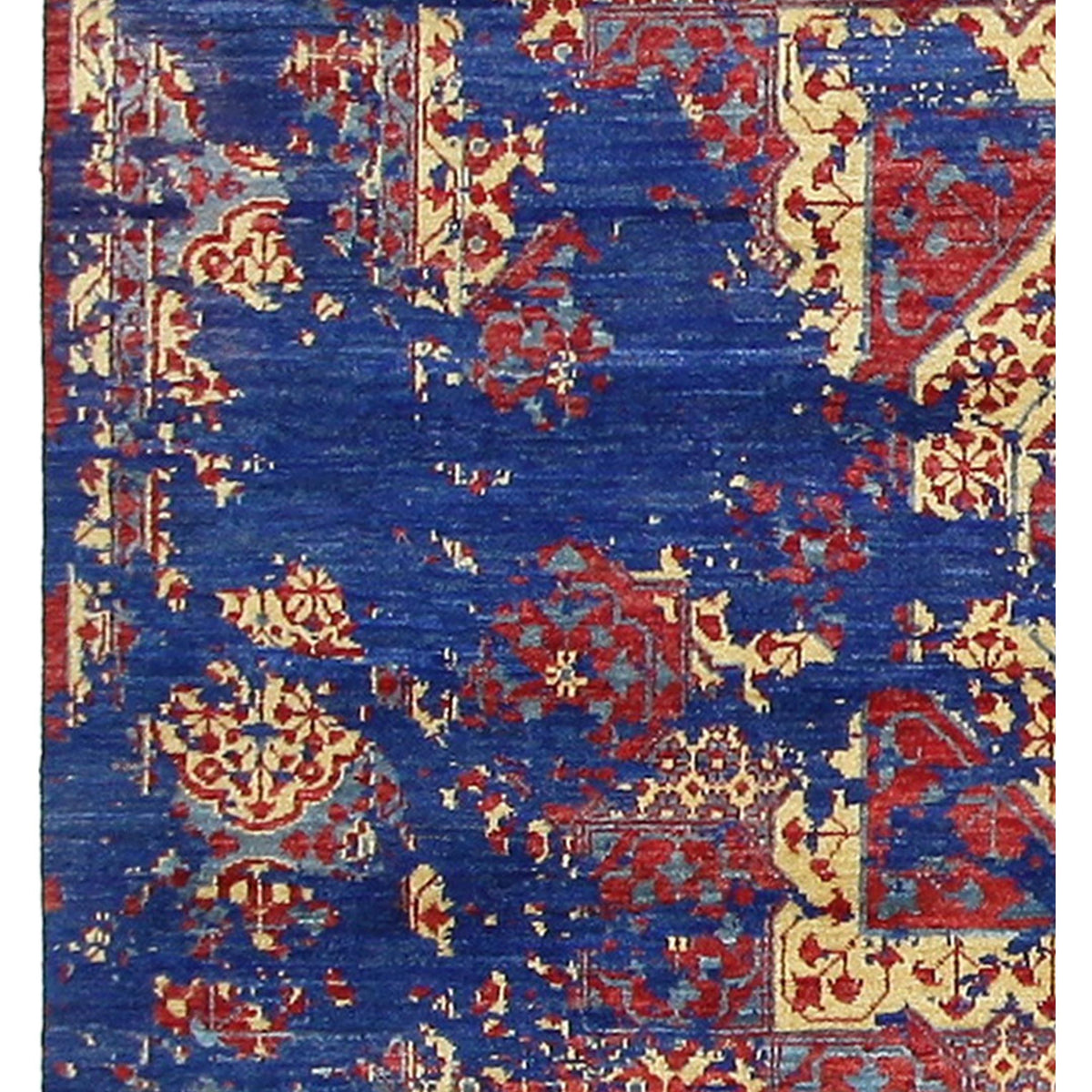 Pacific Modern 41118 Navy Red Contemporary Hand Knotted Rug