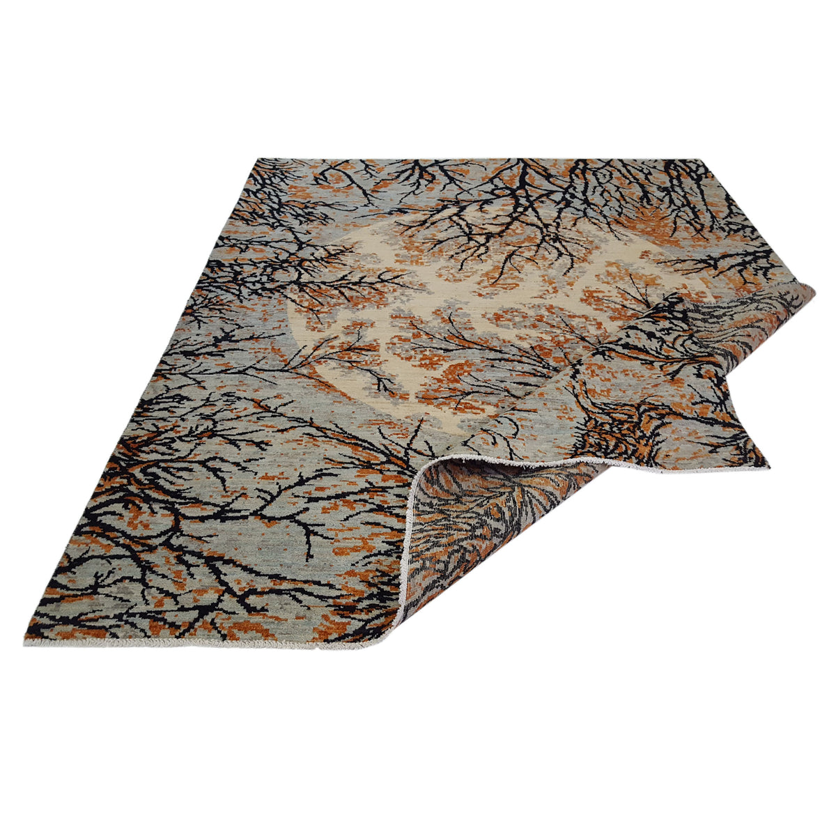 Pacific Modern 41119 Lt.Blue Black Contemporary Hand Knotted Rug