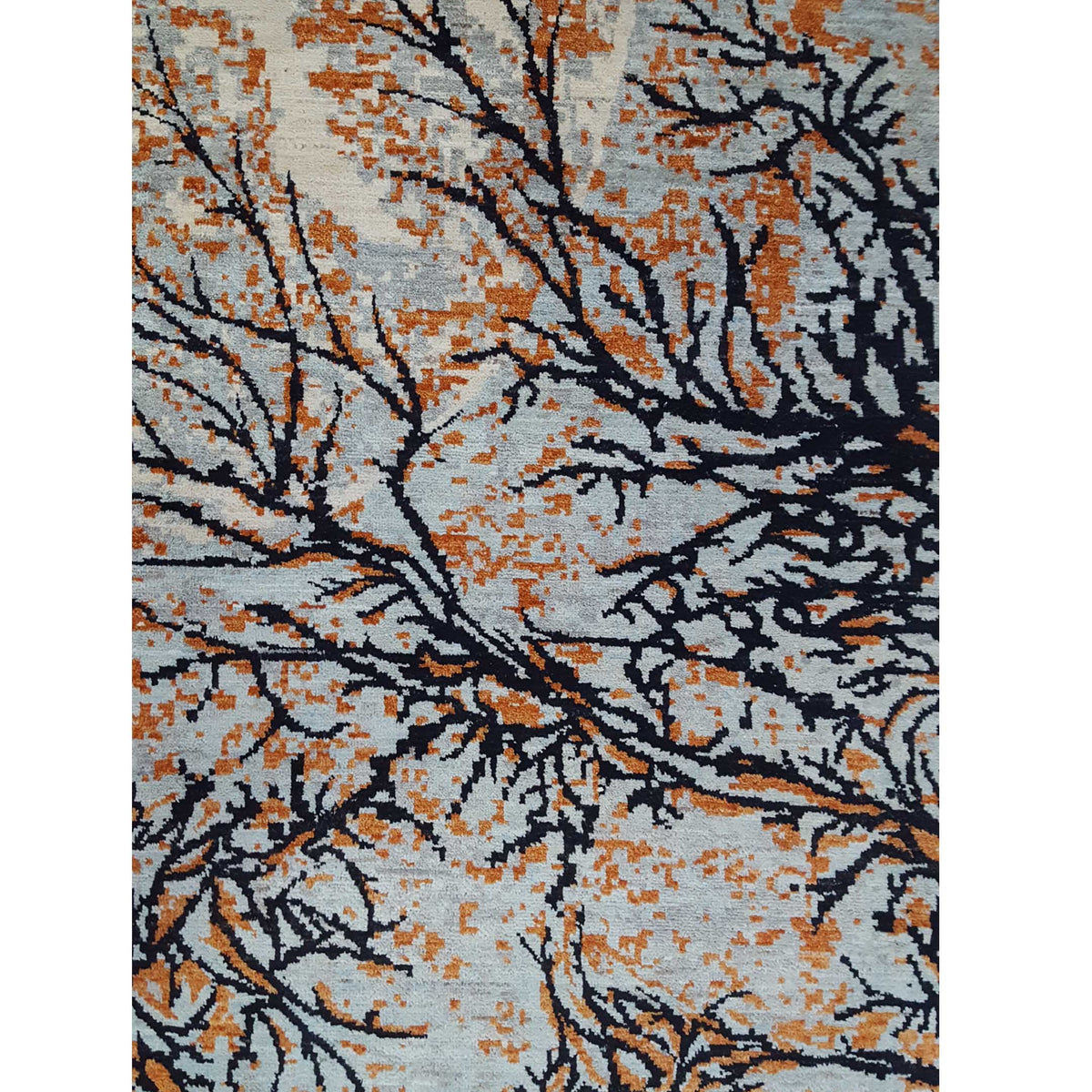 Pacific Modern 41119 Lt.Blue Black Contemporary Hand Knotted Rug