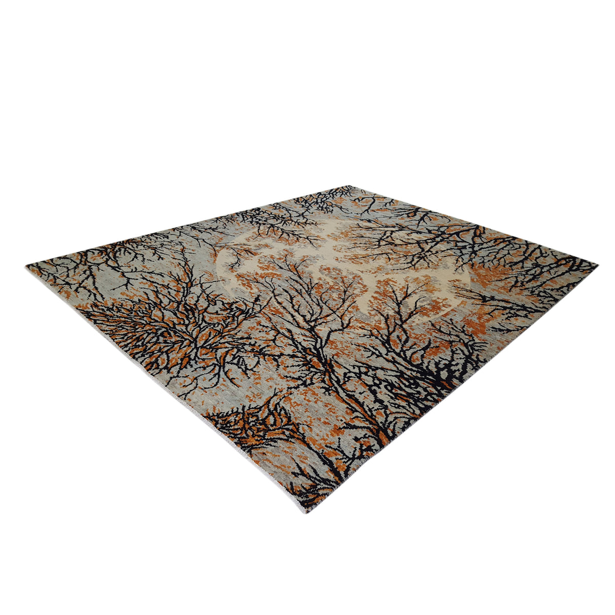 Pacific Modern 41119 Lt.Blue Black Contemporary Hand Knotted Rug