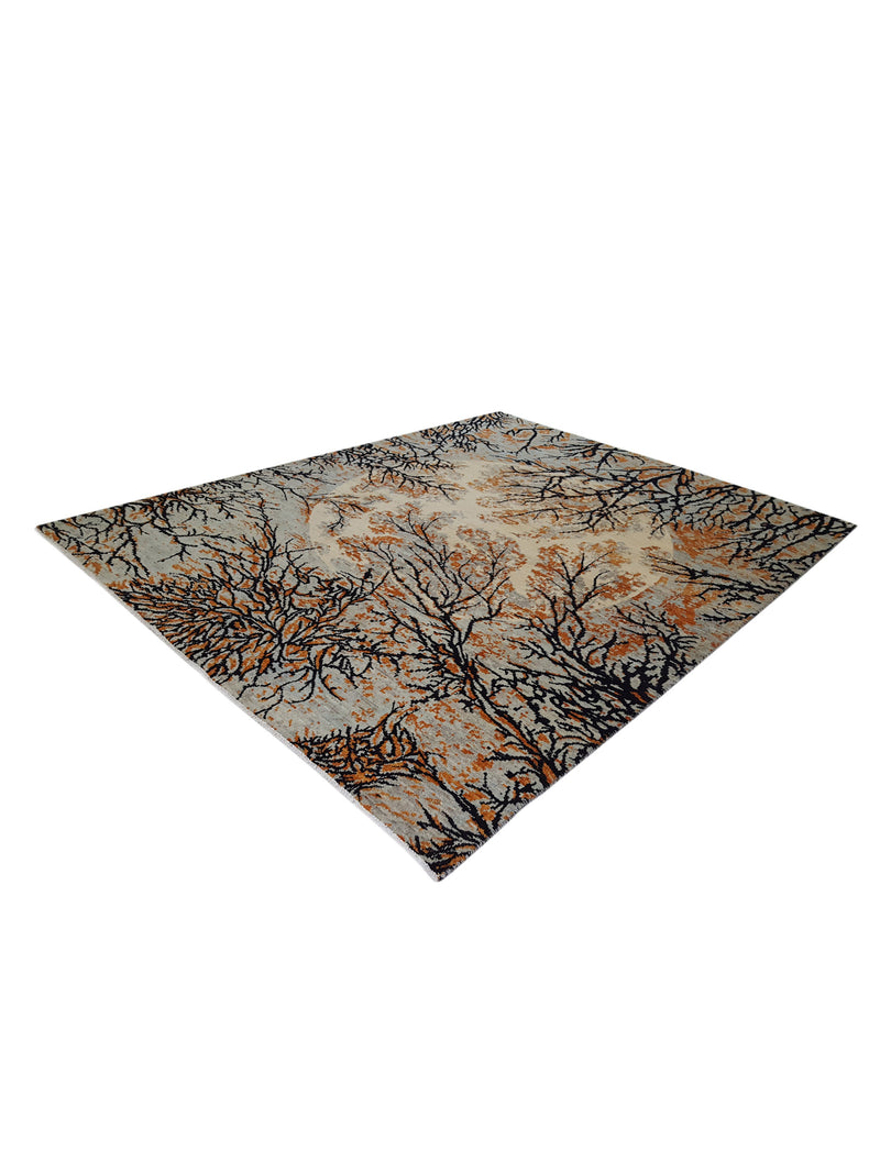 Pacific Modern 41119 Lt.Blue Black Contemporary Hand Knotted Rug