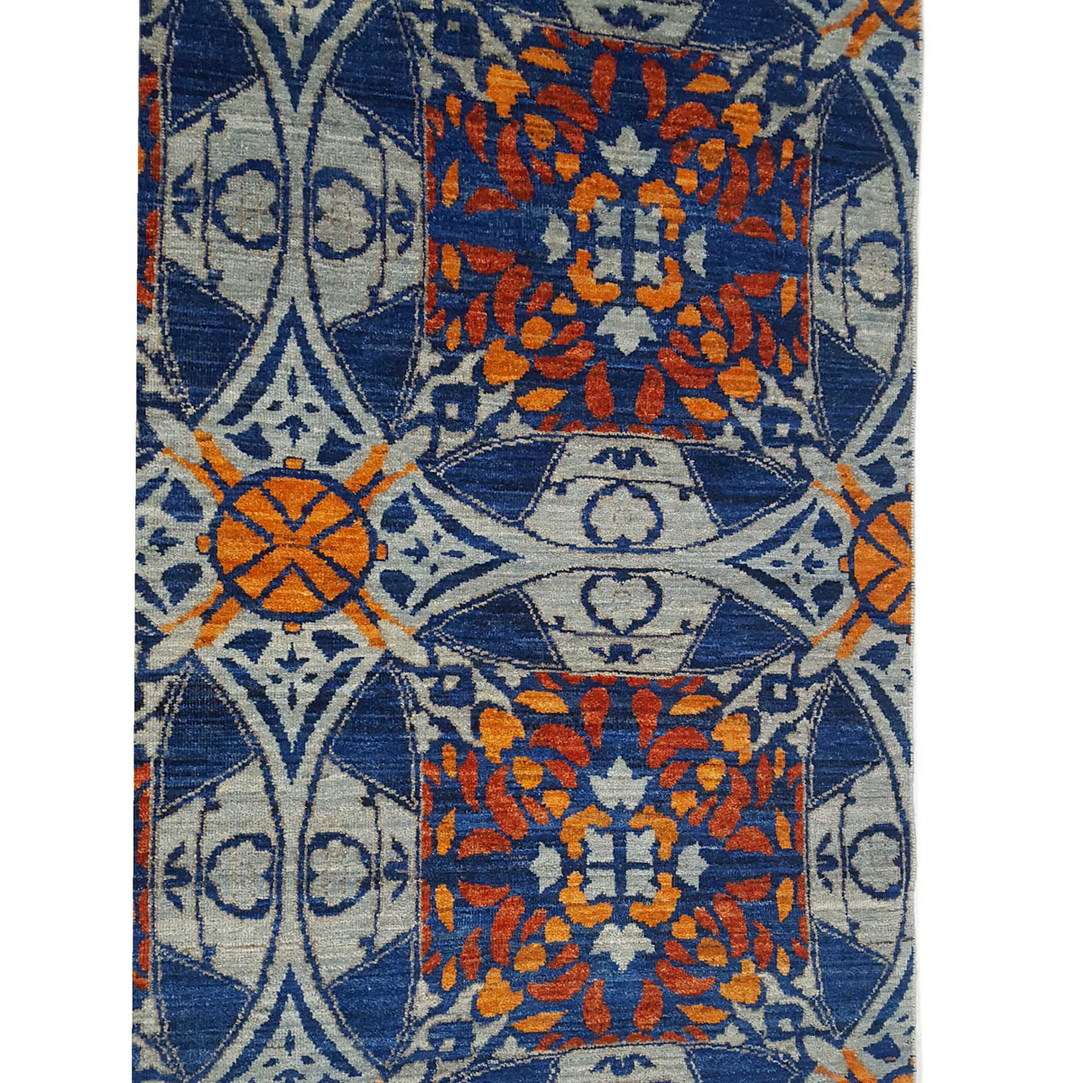Pacific Modern 41124 Blue Rust Contemporary Hand Knotted Rug