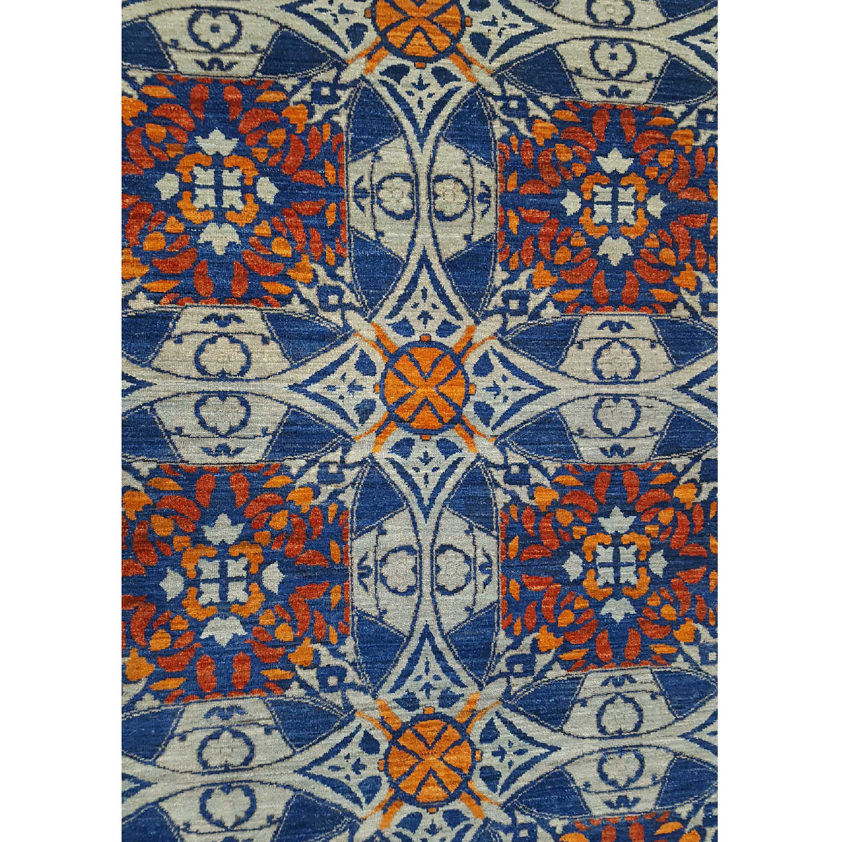 Pacific Modern 41124 Blue Rust Contemporary Hand Knotted Rug