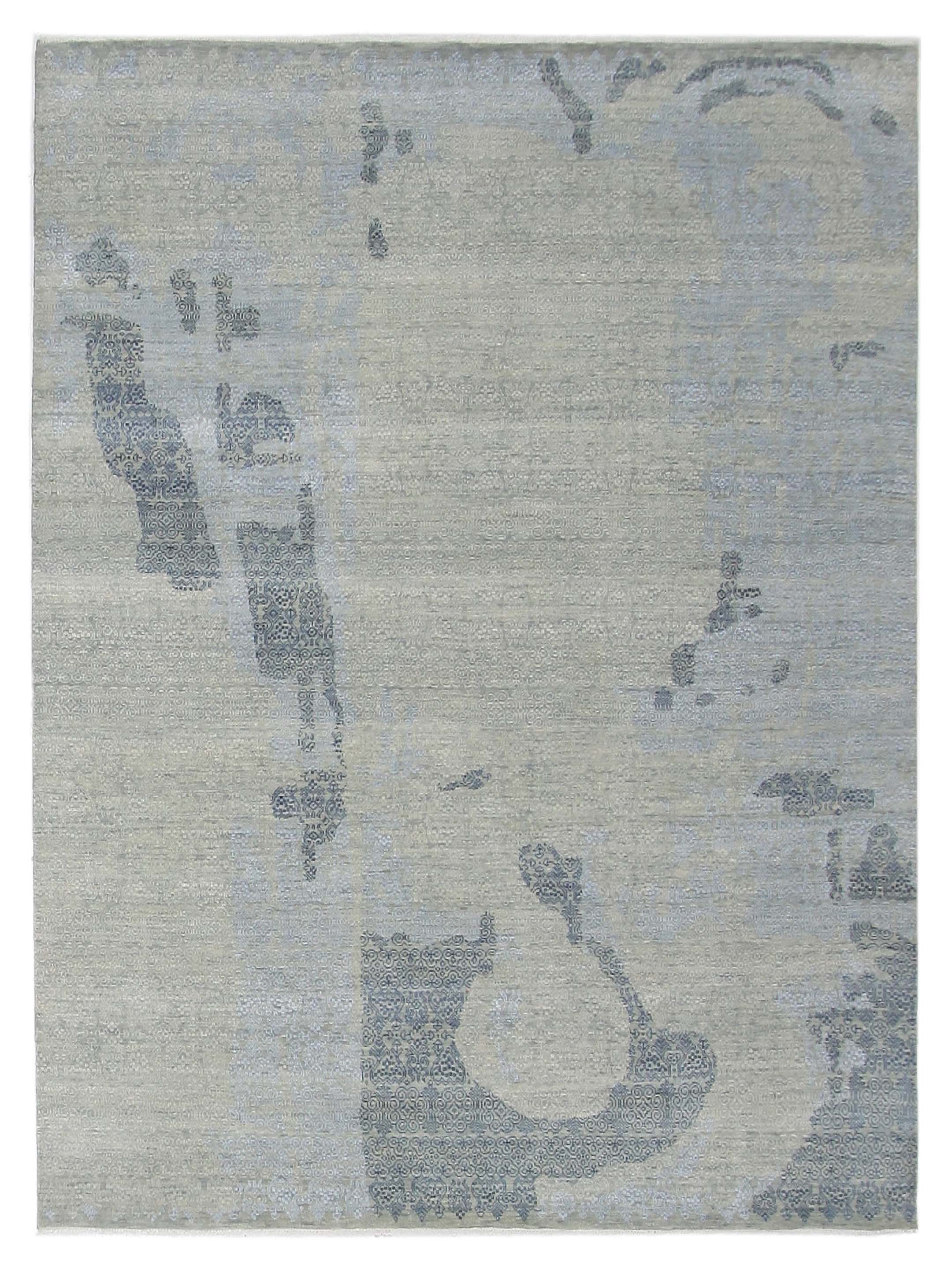 Pacific Erase 41170 Blue Sky Modern Hand Knotted Rug – Pacific Rugs