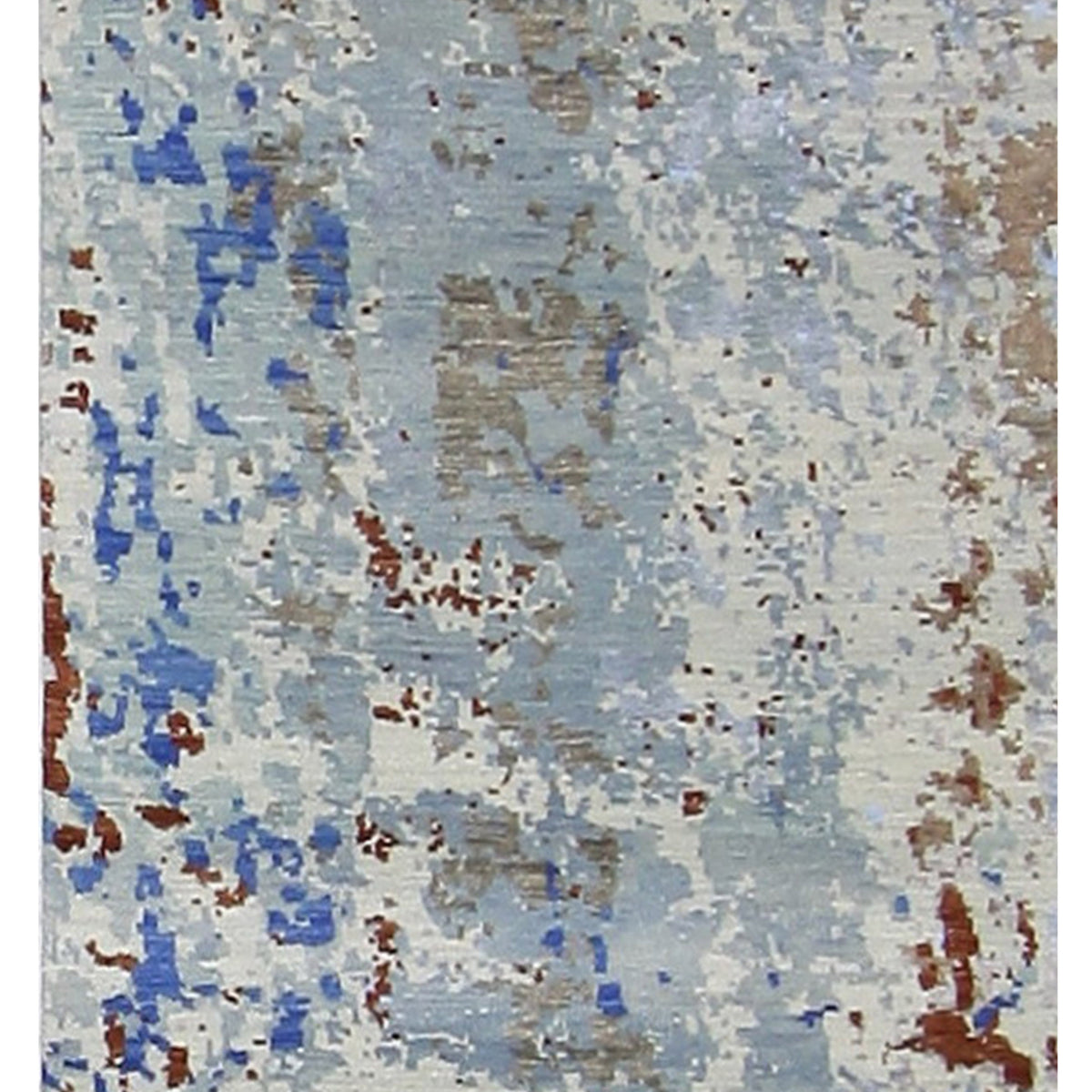 Pacific Galaxy 41186 Blue Blue Grey Modern Hand Knotted Rug