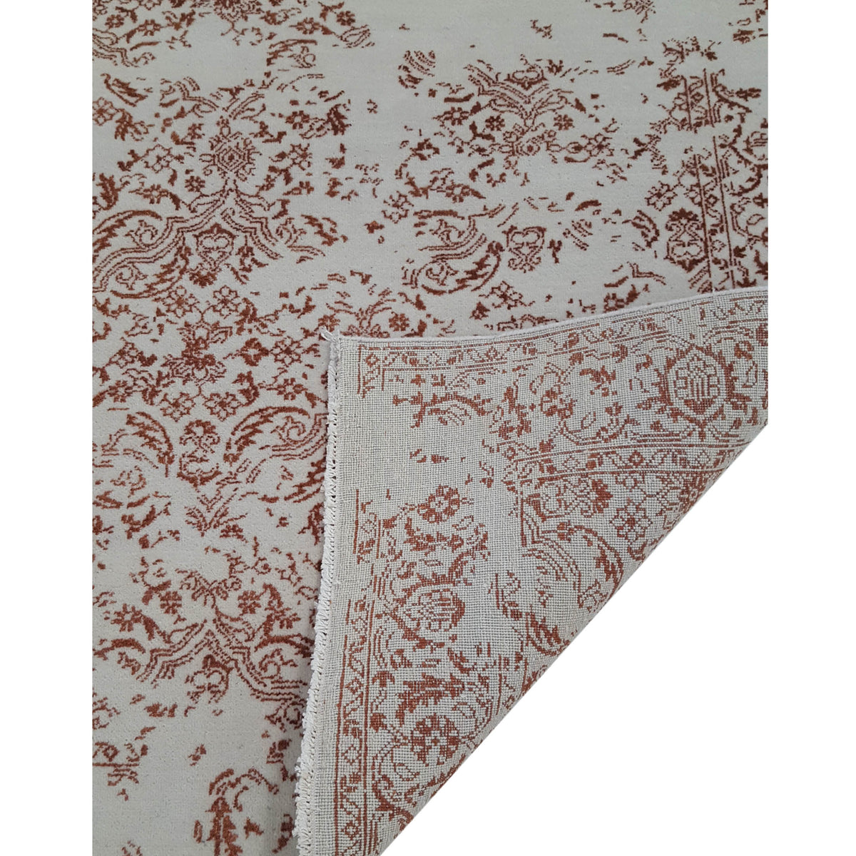 Pacific Erase 41198 Ivory Ivory Modern Hand Knotted Rug