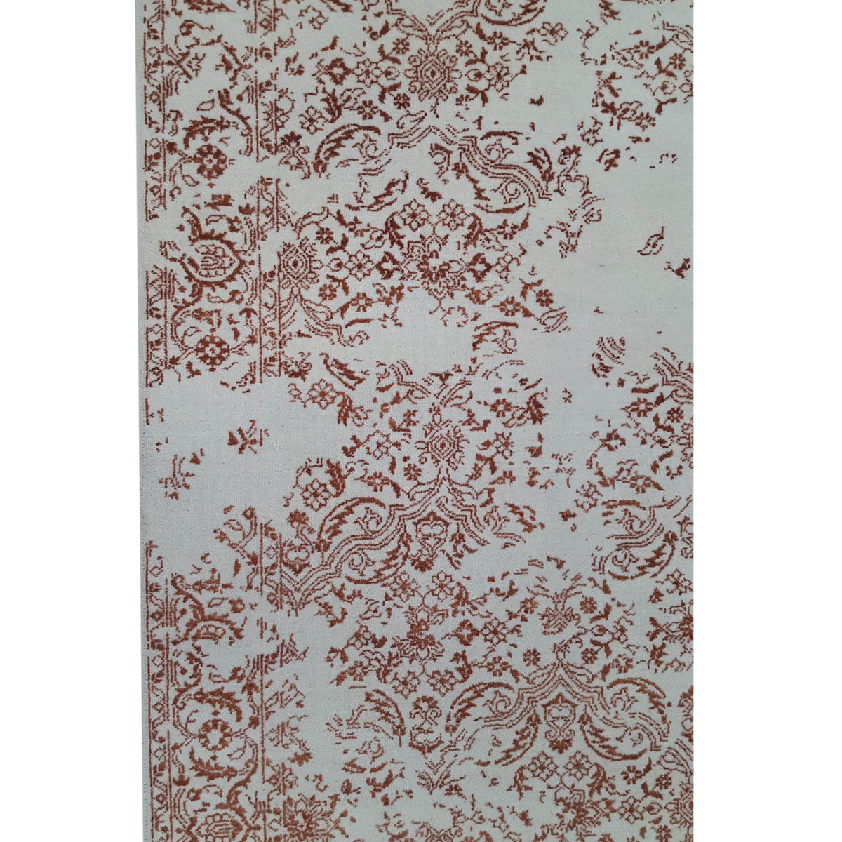 Pacific Erase 41198 Ivory Ivory Modern Hand Knotted Rug