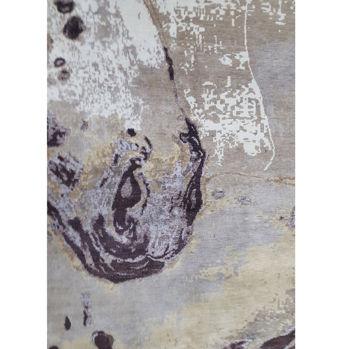 Pacific Galaxy 41200 Lt.Gold Blue Grey Modern Hand Knotted Rug