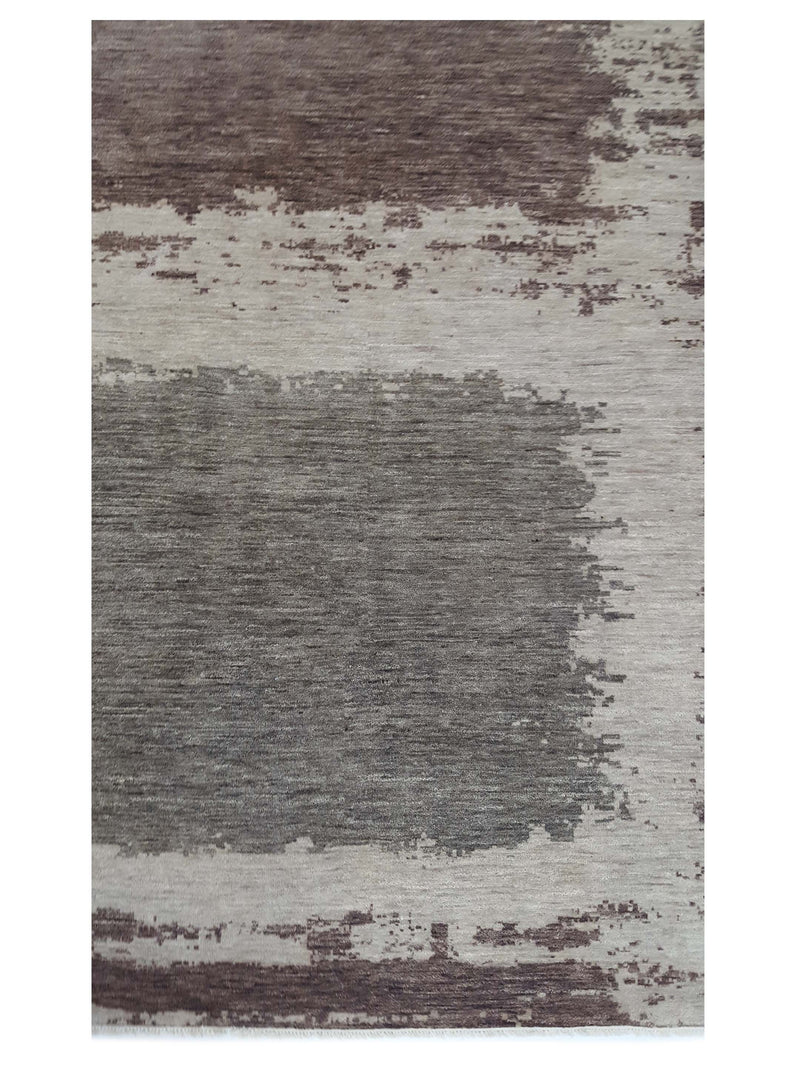 Pacific Casablanca 41203 Chocolate Burgundy Modern Hand Knotted Rug