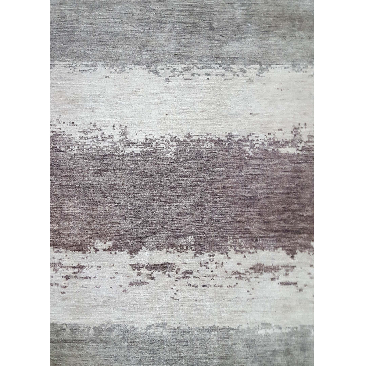 Pacific Casablanca 41203 Chocolate Burgundy Modern Hand Knotted Rug