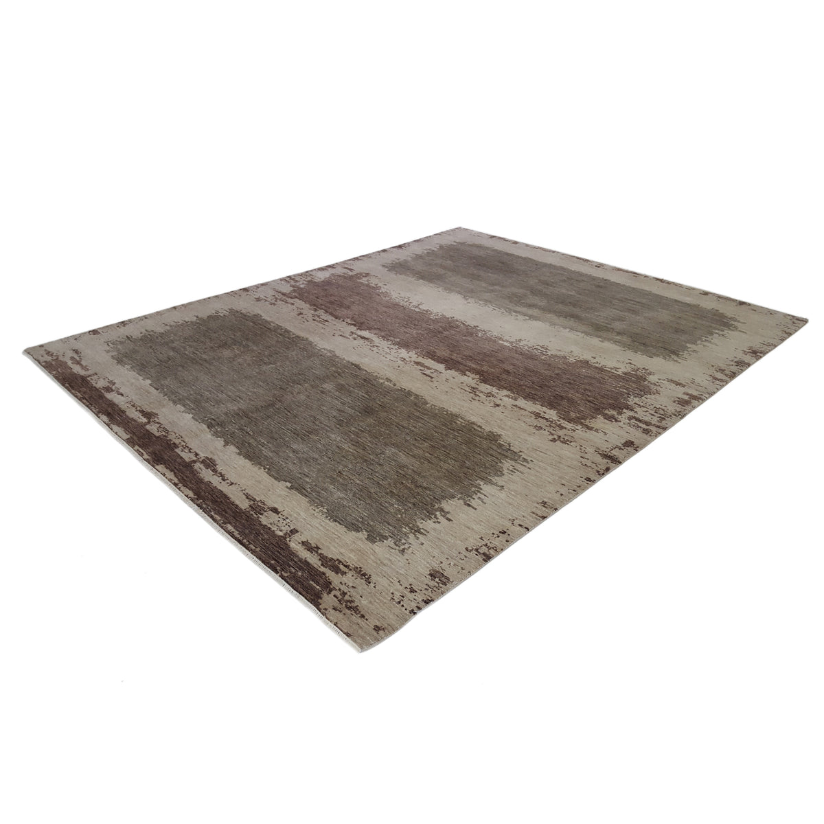 Pacific Casablanca 41203 Chocolate Burgundy Modern Hand Knotted Rug