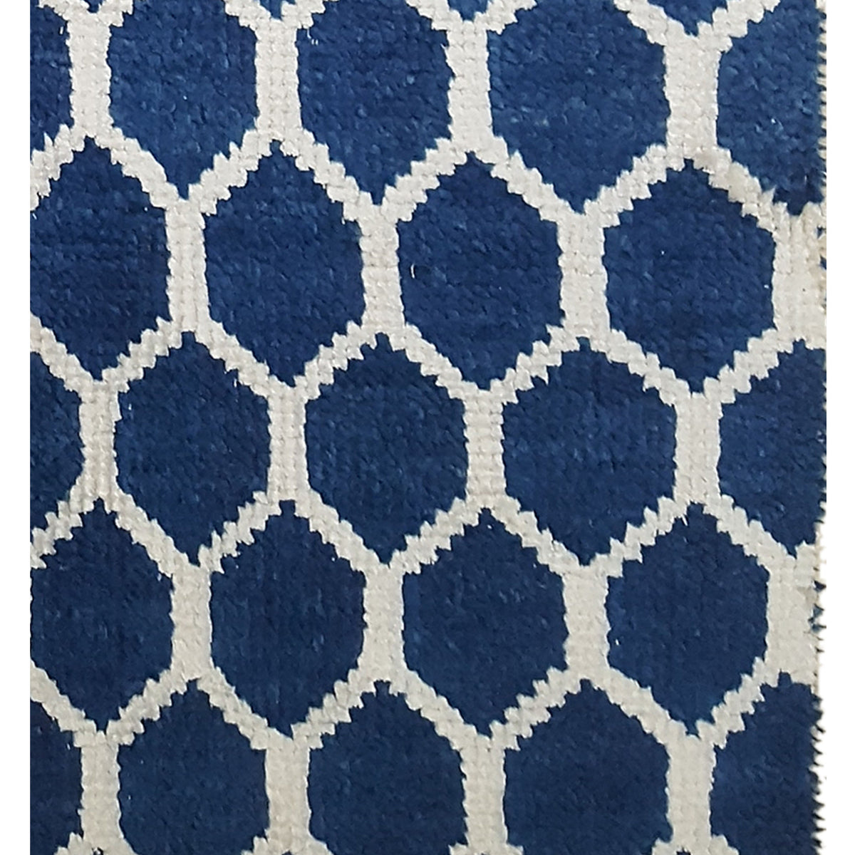 Pacific Modern 41227BW Blue White Contemporary Hand Knotted Rug