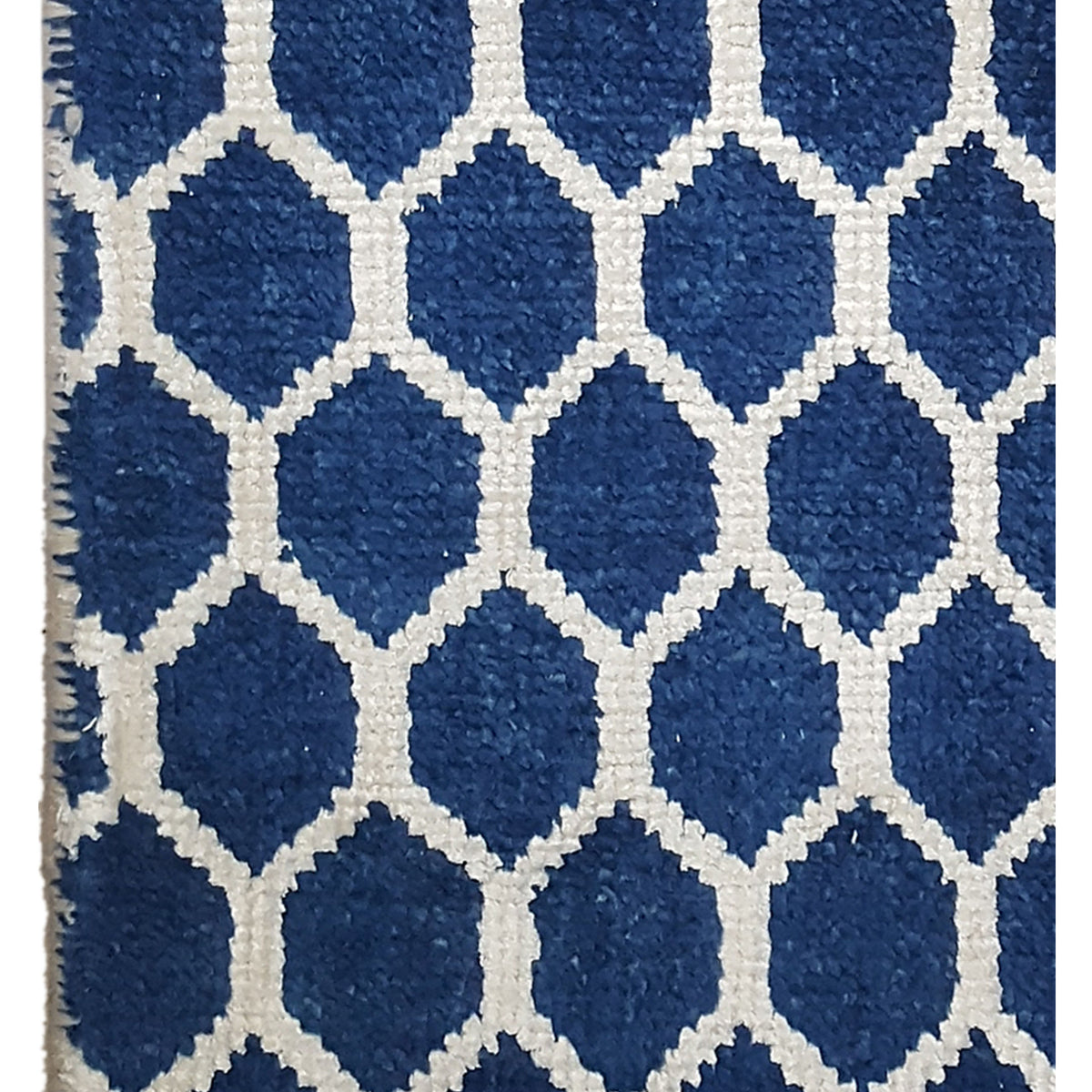 Pacific Modern 41227BW Blue White Contemporary Hand Knotted Rug