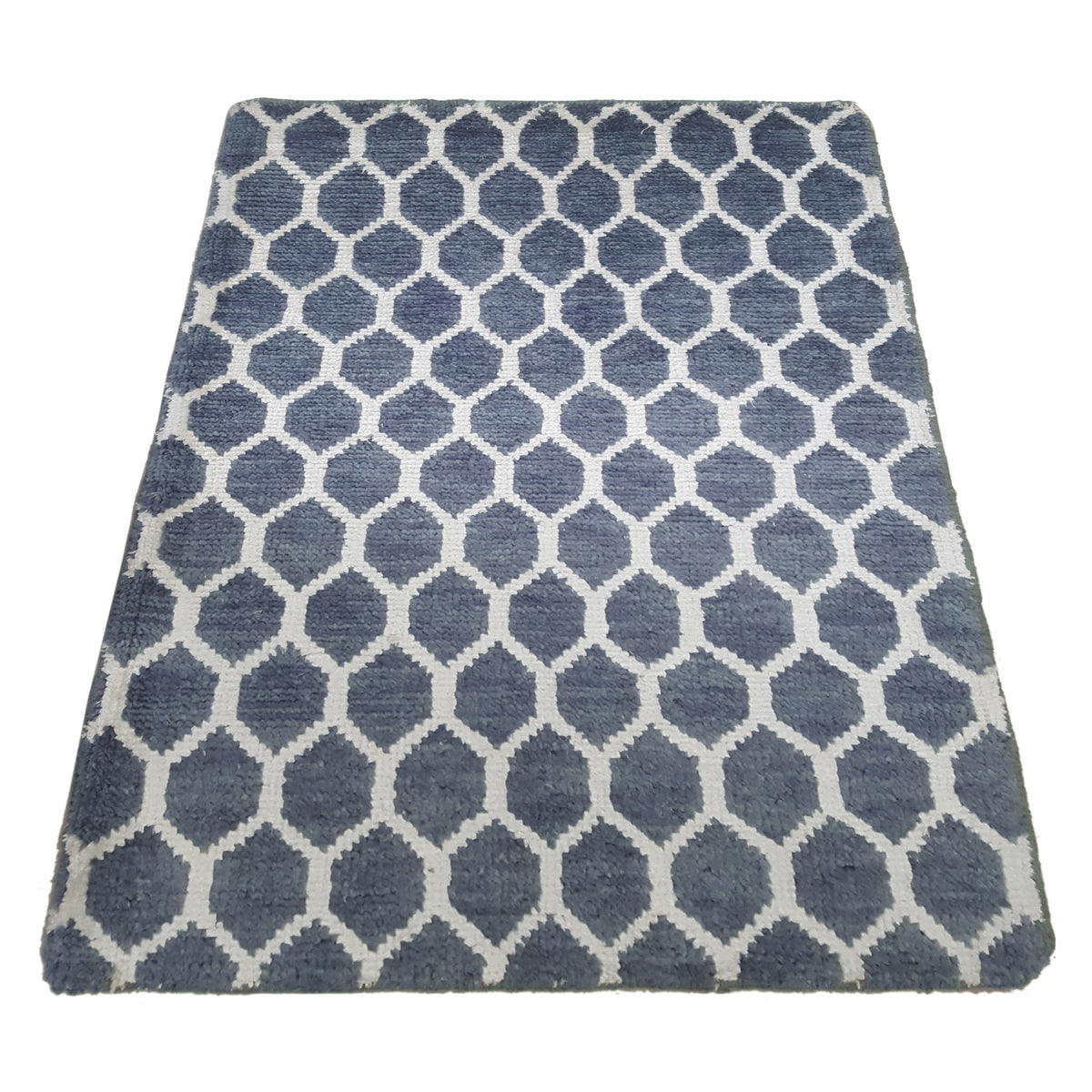 Pacific Modern 41232GW Lt.Grey White Contemporary Hand Knotted Rug