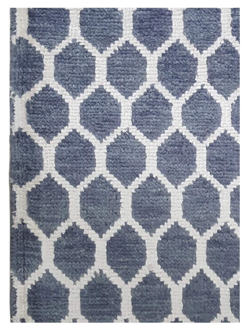 Pacific Modern 41232GW Lt.Grey White Contemporary Hand Knotted Rug