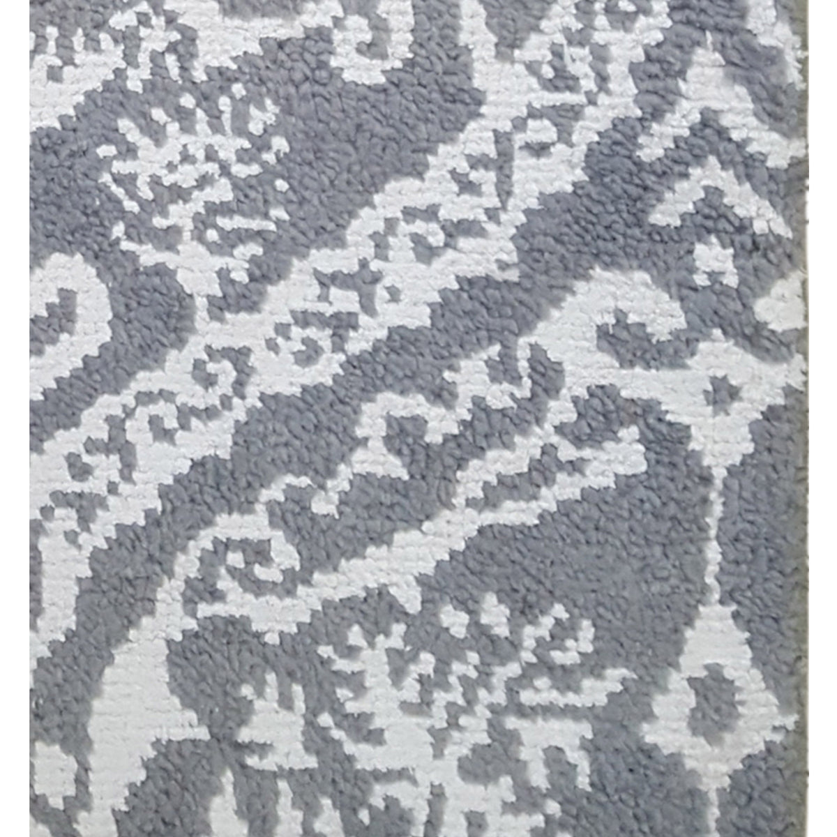 Pacific Modern 41222GW Lt.Grey White Contemporary Hand Knotted Rug