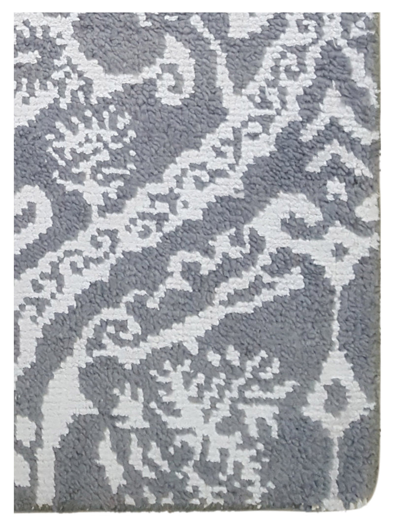 Pacific Modern 41222GW Lt.Grey White Contemporary Hand Knotted Rug