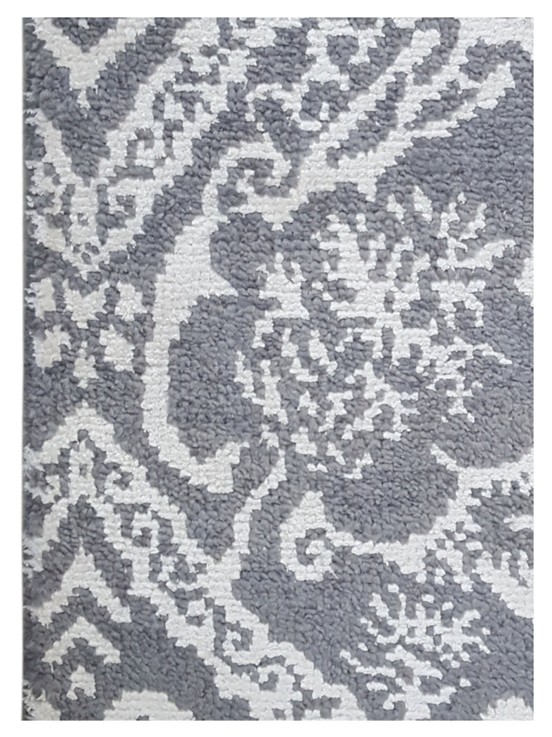 Pacific Modern 41222GW Lt.Grey White Contemporary Hand Knotted Rug